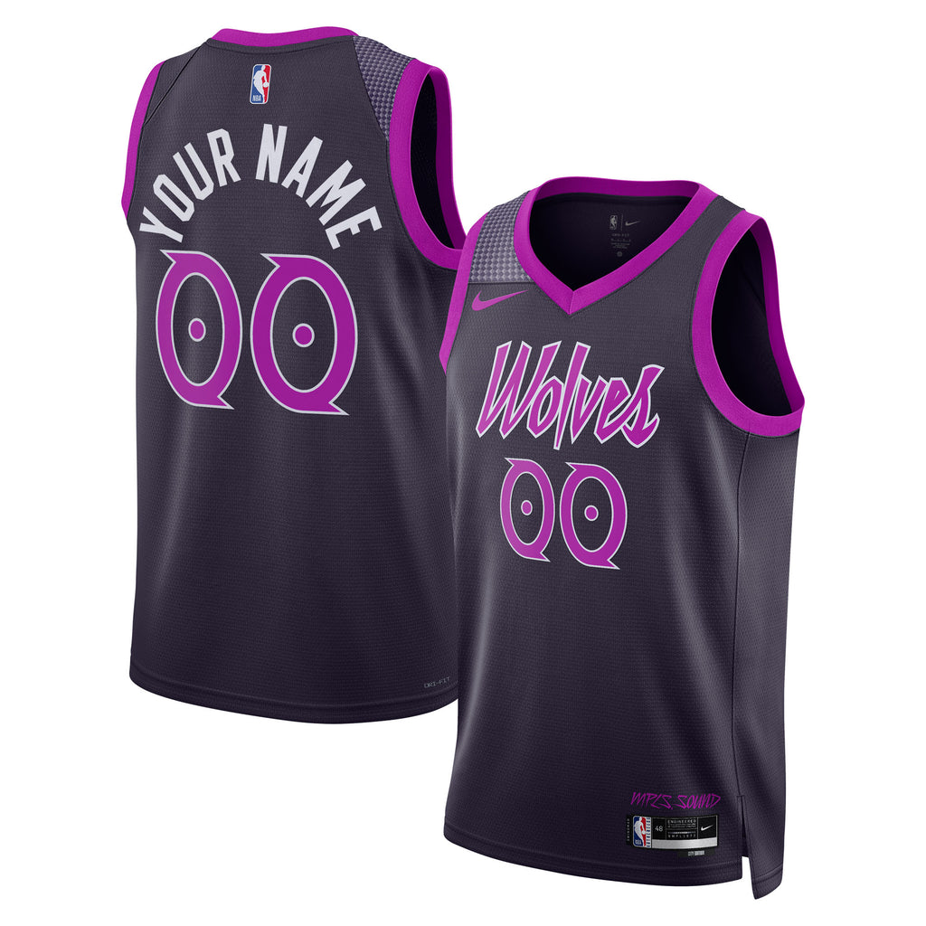 Nike  Minnesota Timberwolves 2025/26 City Edition Swingman Jersey - Custom - Unisex