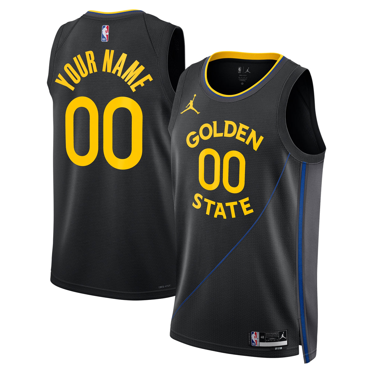 Golden State Warriors Jordan NBA Statement Edition Swingman Jersey - Custom - Mens